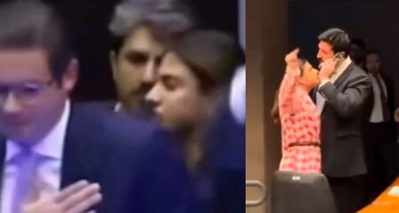 Golpe baixo e dedo na cara