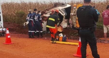 Vítima foi socorrida e encaminhada ao Hospital Regional do município