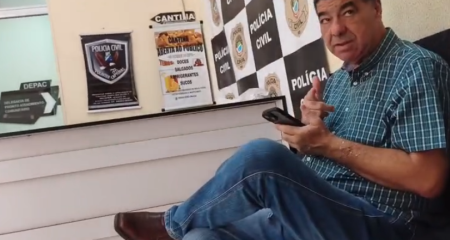 Elenilton Dutra de Andrade chamou a polícia depois de tirar a faca para a população e levar a pior