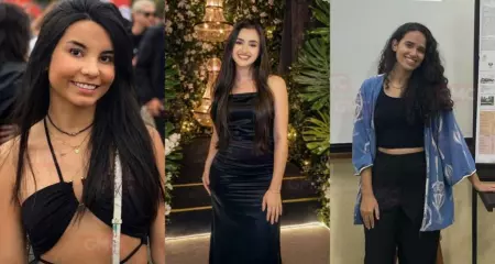 Larissa é a jovem de Kimono azul