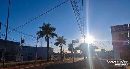As máximas devem variar entre 36°C e 40°C em todas as regiões do estado