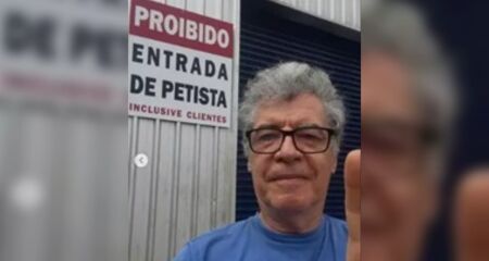 Paulo teria feito o ''L'' de Lula na imagem