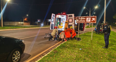 O Corpo de Bombeiros foi acionado para o local