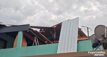 Vítima levou tijolada na cabeça durante temporal em Campo Grande