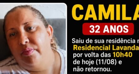 Camila saiu descalça carregando um cofre com dinheiro
