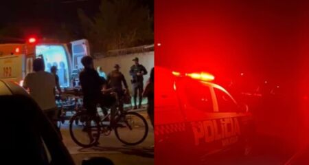 A vítima foi levada para o Hospital Dona Elmíria Silvério Barbosa e entubada