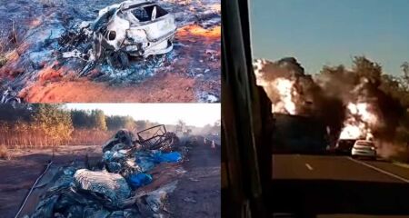 O condutor do carro 'causador' do acidente foi identificado como Valderl&acirc;nio Daniel Santos, de 49 anos
