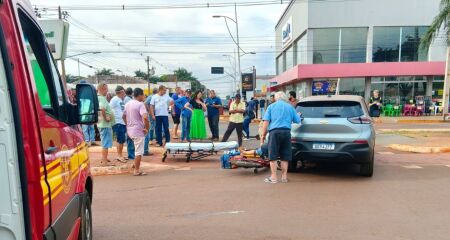 Maria Aparecida, de 64 anos, chegou a ser socorrida pelos bombeiros