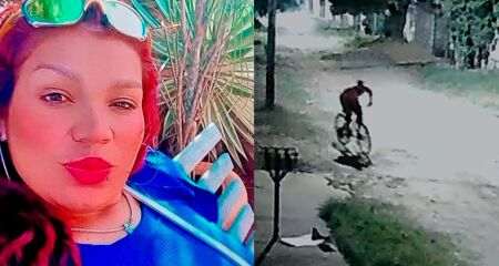 Nas imagens é possível ouvir Joseane Oliveira Nune gritando e o barulho dos golpes de foice sendo desferidos