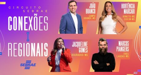 Convidados de renome nacional como Marcos Piangers, João Branco, Hortência Marcari e Jacqueline Gomes marcam presença em Campo Grande, Coxim, Bonito, Dourados e Três Lagoas