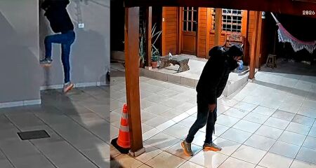 O homem levou dinheiro, joias e t&ecirc;nis da casa e foi preso nesta segunda-feira