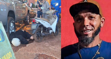 Alexandro dos Santos estava de moto quando foi surpreendido pelo atirador