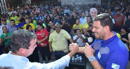 Candidato do PL esteve no sudoeste do estado ao lado de Eduardo Riedel e Reinaldo Azambuja