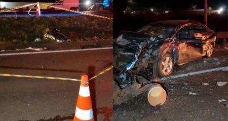 Condutor de um Renault Logan teria batido na traseira de um ve&iacute;culo, sa&iacute;do da pista e atingido outro ve&iacute;culo na contram&atilde;o