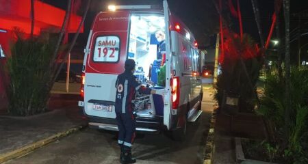 Alice Tenebrosa foi ferida nas costas e socorrida pelo Samu at&eacute; o Hospital da Vida