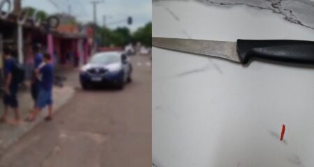Faca foi apreendida e escola avisada