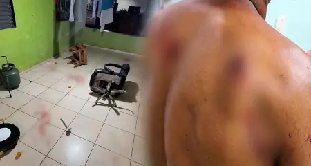 Jovem de 17 anos teria atacado o namorado, de 26, e uma mulher, de 22, após desentendimento motivado por ciúmes