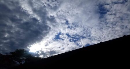 Pancadas de chuva s&atilde;o esperadas ao longo do dia com o aumento da nebulosidade
