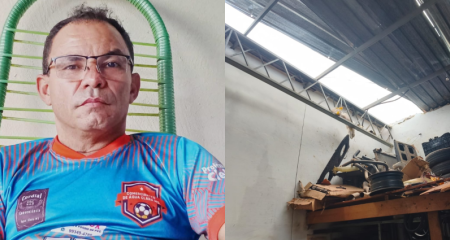 Vilmar Nunes sofreu queimaduras durante acidente enquanto trabalhava na solda de um radiador