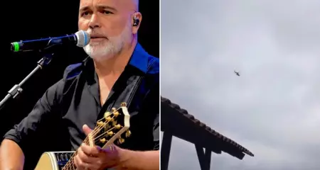 O helicóptero que aparece no vídeo seria, supostamente, o Bell 430 que transportava o cantor e o empresário Bruno Avelar