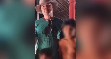 Ator está hospedado na Caiman, em Miranda, após visitar Mato Grosso e se encontrar com o cacique Raoni