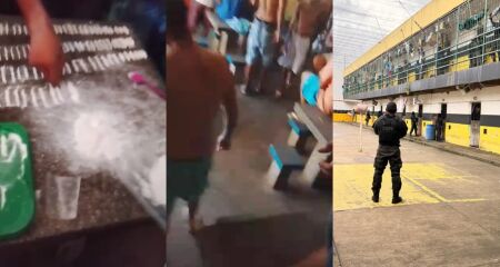Membros da facção criminosa comemoraram os 33 anos de existência com festa regada a drogas dentro da Penitenciária de Segurança Máxima da Capital