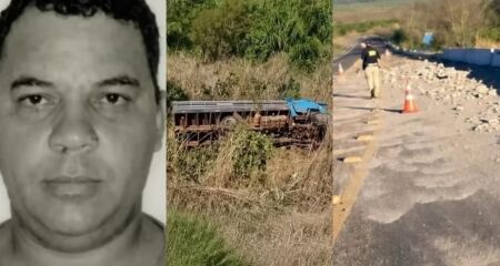 Márcio de Oliveira Raimundo conduzia um caminhão carregado com tijolos