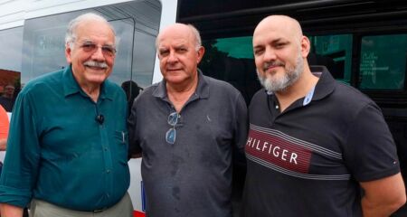 Deputado federal Luiz Ovando (PP), prefeito prefeito R&eacute;us Antonio Sabedotti Fornari (PP) e o filho do deputado, o m&eacute;dico Luiz Alberto Ovando Filho 