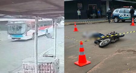 A vítima, de 19 anos, teria furado o 'Pare' e atingido um ônibus antes de ser atropelada pela roda traseira