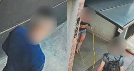 Vítima afirma que foi agarrada e lutou para impedir o suspeito; filha de 6 anos estava em casa
