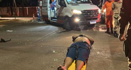Uma das vítimas atropeladas foi socorrida em estado grave
