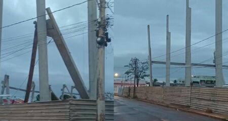Moradores da região acordaram assustados por volta da meia-noite com o barulho do novo desabamento