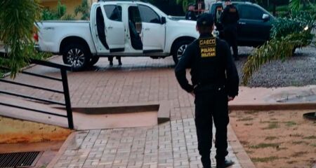 Ação ocorre nesta manhã em endereço ligado a nomes investigados na Operação Malebolge