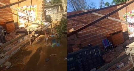 Algumas famílias perderam tudo e tiveram as casas destruídas com o tornado que atingiu a cidade