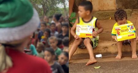 Em mais de 10 anos de projeto, mais de 10 mil caixas de bombons foram entregues durante o Natal em comunidades carentes