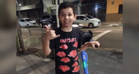 Arthur Miguel Motta Neves foi visto pela última vez brincando com amigos na Rua Firminópolis