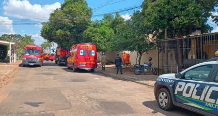 Morador se barricou com arma branca no bairro Monte Líbano e exigiu mobilização de equipes especializadas