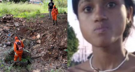 Buscas por Maria Eduarda contam com apoio dos bombeiros e c&atilde;o farejador