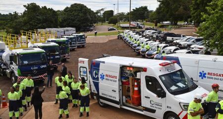 Apresentada no Bioparque Pantanal, estrutura da Caminhos da Celulose conta com guinchos, resgate rápido e suporte médico para motoristas em rodovias estaduais e federais