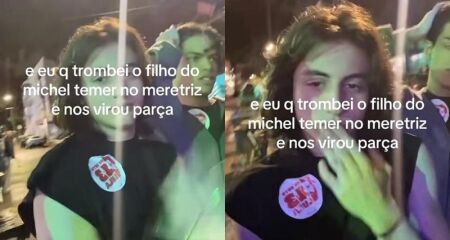 O pai de Michelzinho declarou apoio a Flávio Bolsonaro no 2° turno das eleições