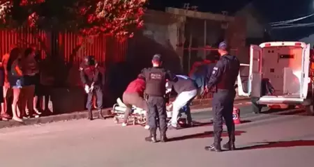 O homem apresenta les&atilde;o neurol&oacute;gica 