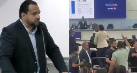 Secretário falou só cinco minutos