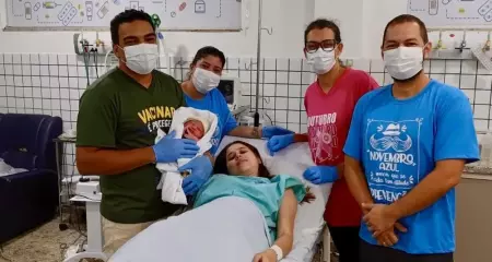 Moradora de Chapadão do Sul estava com 39 semanas de gestação; bebê nasceu saudável durante a madrugada deste sábado (24)