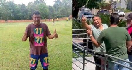 Charup&aacute; faz discursos agressivos