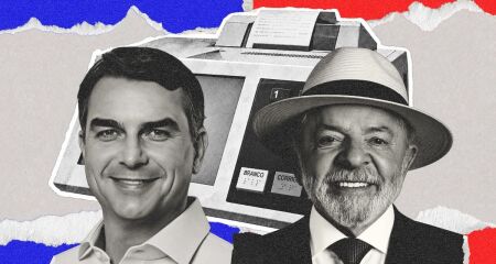 Flávio e Lula estão em empate técnico