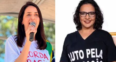 Gianni (esq) e Gleice foram únicas eleitas