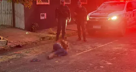 Vítima foi socorrida e levada ao Hospital Regional de Aquidauana