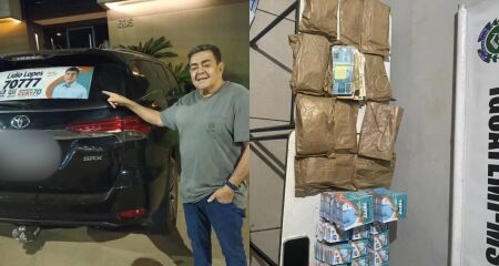 Os R$ 127 mil estavam separados nominalmente dentro de papelotes em uma mochila preta