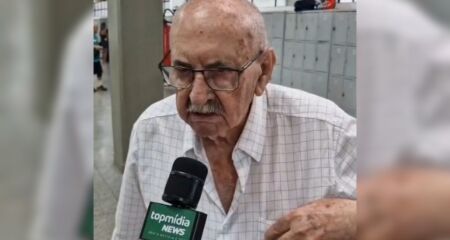 Alvido Hermann compareceu às urnas neste domingo em Campo Grande e disse que vota pensando nos netos e bisnetos