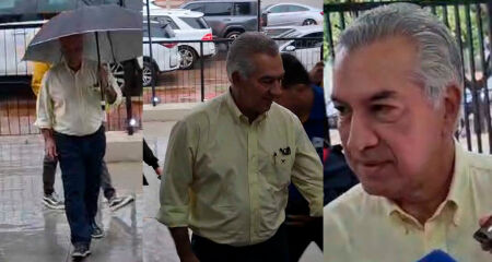 Candidato ao Senado chegou à escola Lúcia Martins Coelho por volta das 8h50 e afirmou estar confiante no resultado das urnas